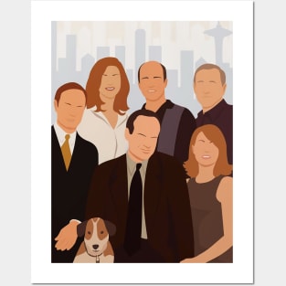 Frasier Sitcom Illustration Posters and Art